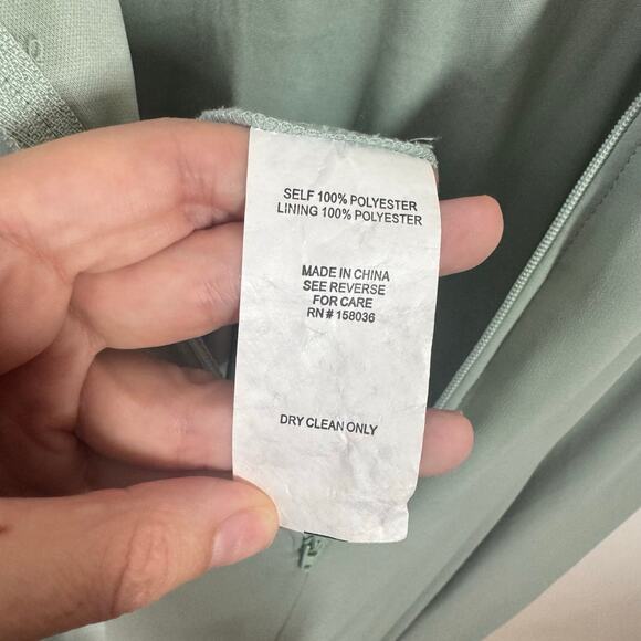 Birdy Grey DEVIN CONVERTIBLE DRESS Women M CHIFFON SAGE BRIDEMAID WEDDING - Picture 12 of 15